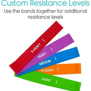 Resistance bands never before used